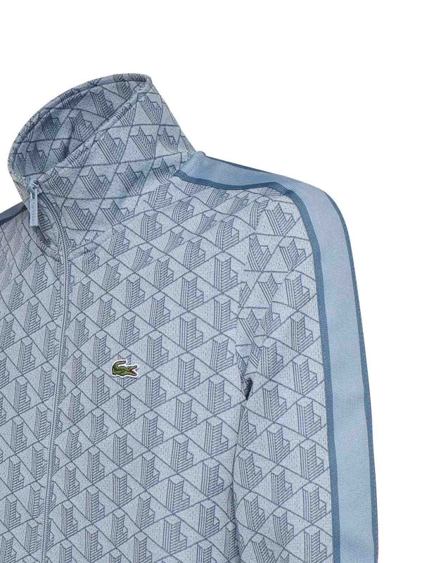 The Best Shops LACOSTE: Sweatshirts & Sweaters - Monogrammed Jacquard Jacket