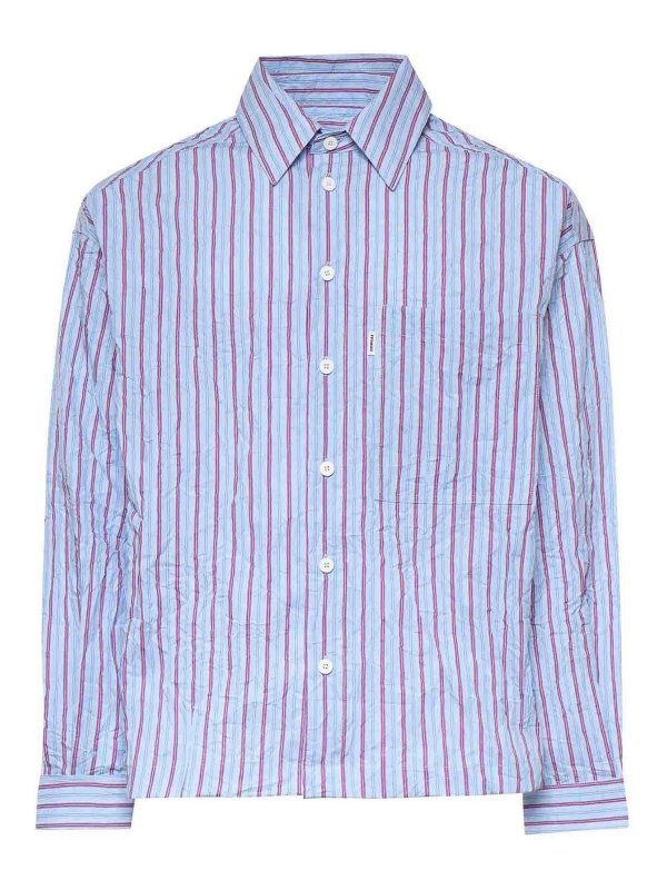 BONSAI: camicie - Camicia A Righe Con Logo
