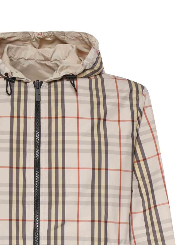 Check Reversible Hooded Jacket shop online: BURBERRY