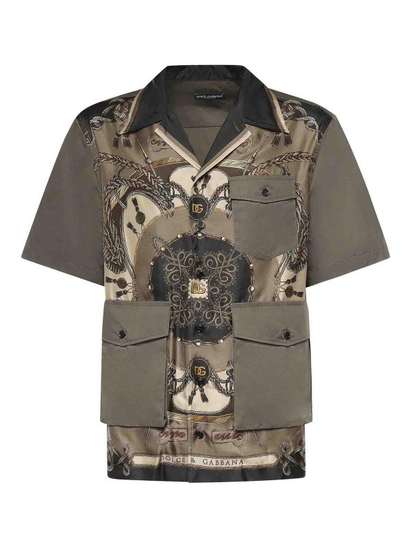 DOLCE & GABBANA: camicie - Camicia in seta stampata