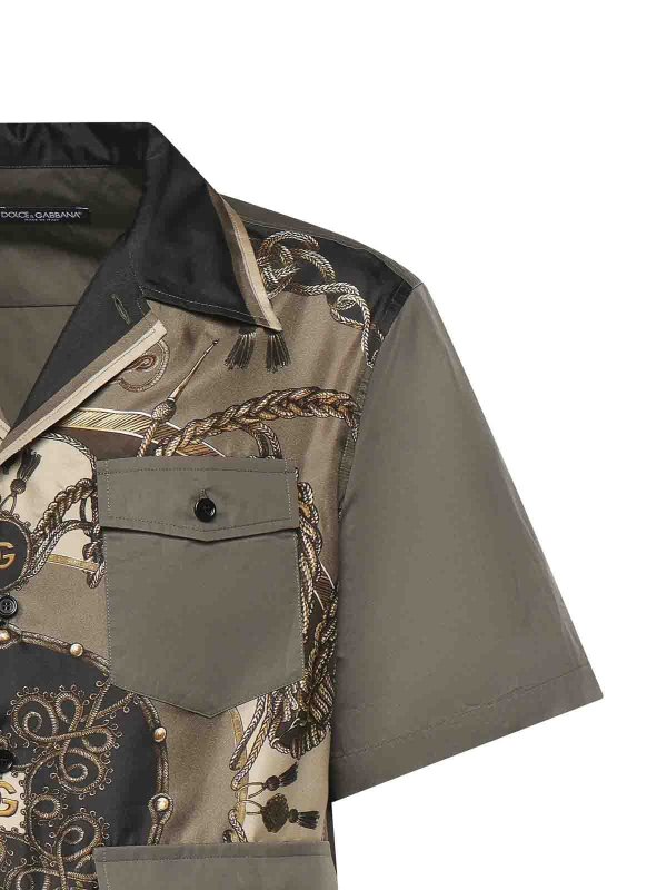 The Best Shops DOLCE & GABBANA: camicie - Camicia in seta stampata