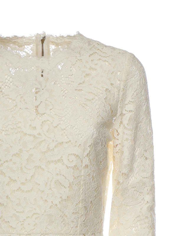 The Best Shops DOLCE & GABBANA: ニーレングスドレス - 膝丈ドレス - 白