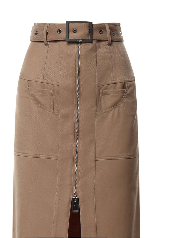 The Best Shops DONDUP: Faldas largas - Falda Larga - Camel