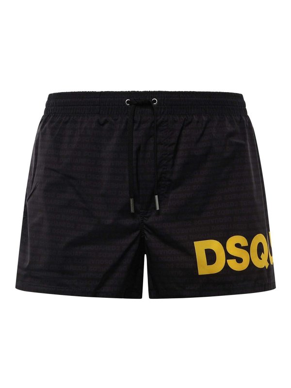DSQUARED2: 水着 - スイムショーツ/スイムトランクス - 黒