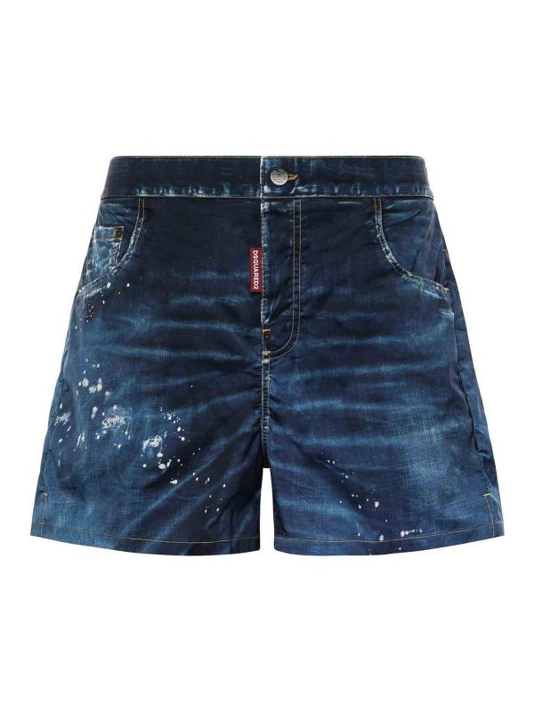 DSQUARED2: 水着 - スイムショーツ/スイムトランクス - デニム