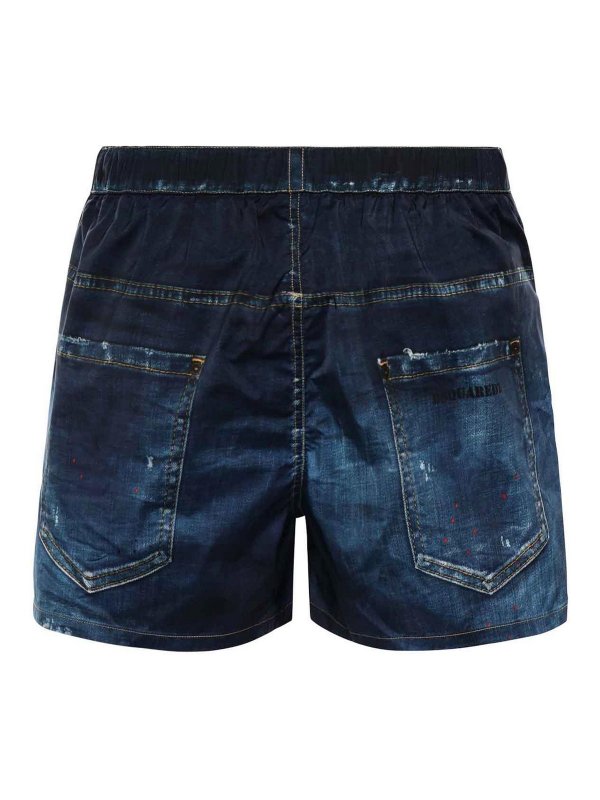 DSQUARED2: 水着 online - スイムショーツ/スイムトランクス - デニム