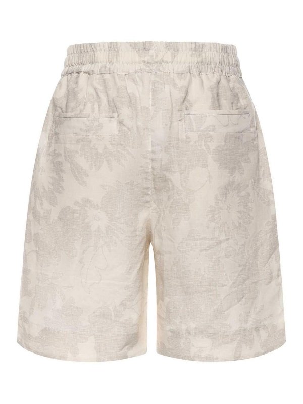 ELEVENTY: Trousers Shorts online - Linen Shorts