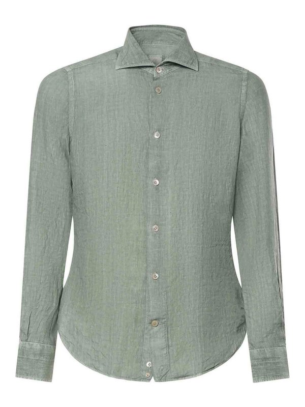 ELEVENTY: Camisas - Camisa - Verde