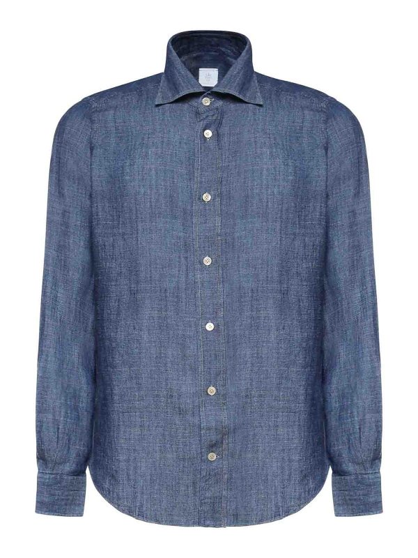 ELEVENTY: Camisas - Camisa - Azul