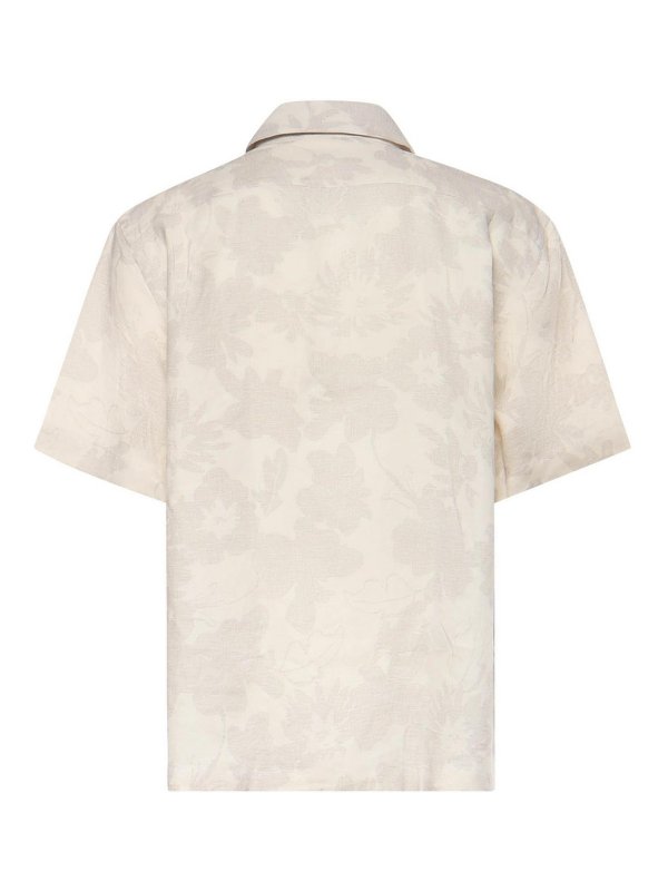 ELEVENTY: camicie online - Camicia da bowling in lino