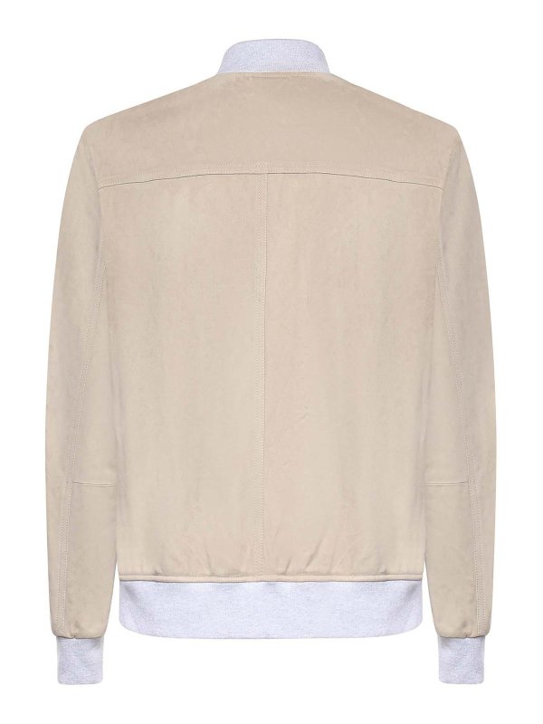 ELEVENTY: bombers online - Suede Bomber Jacket