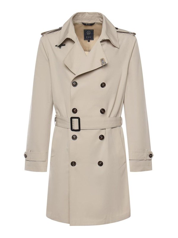 FAY: Trenchcoats - Trenchcoat - Weiß