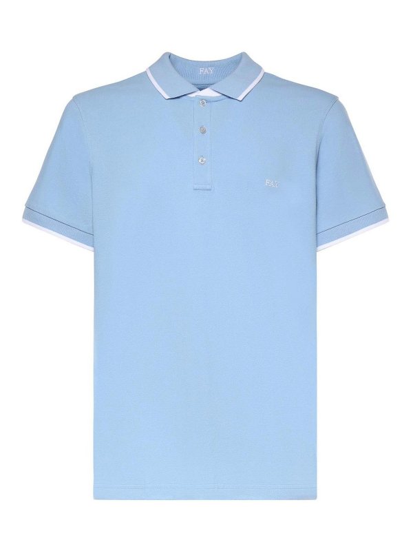 FAY: Polos  - Polo - Bleu Clair