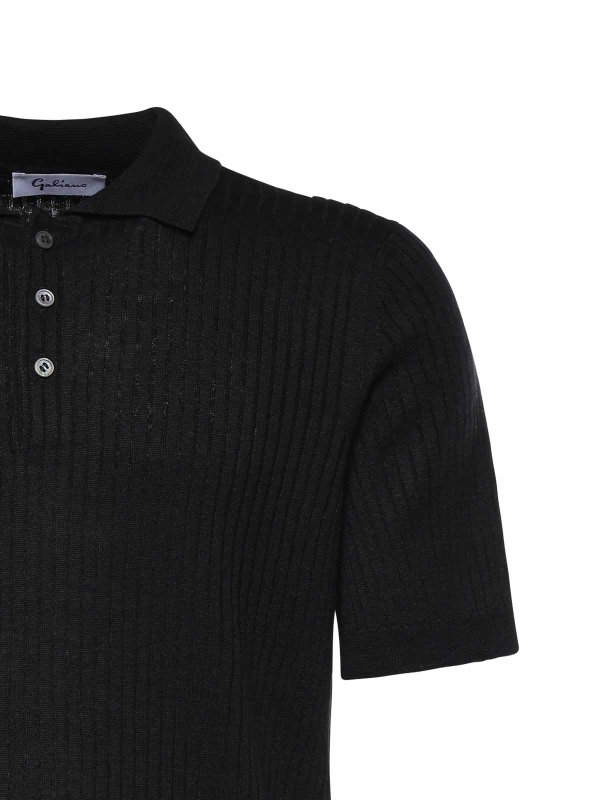 The Best Shops GIULIANO GALIANO: ポロシャツ - ポロシャツ - 黒