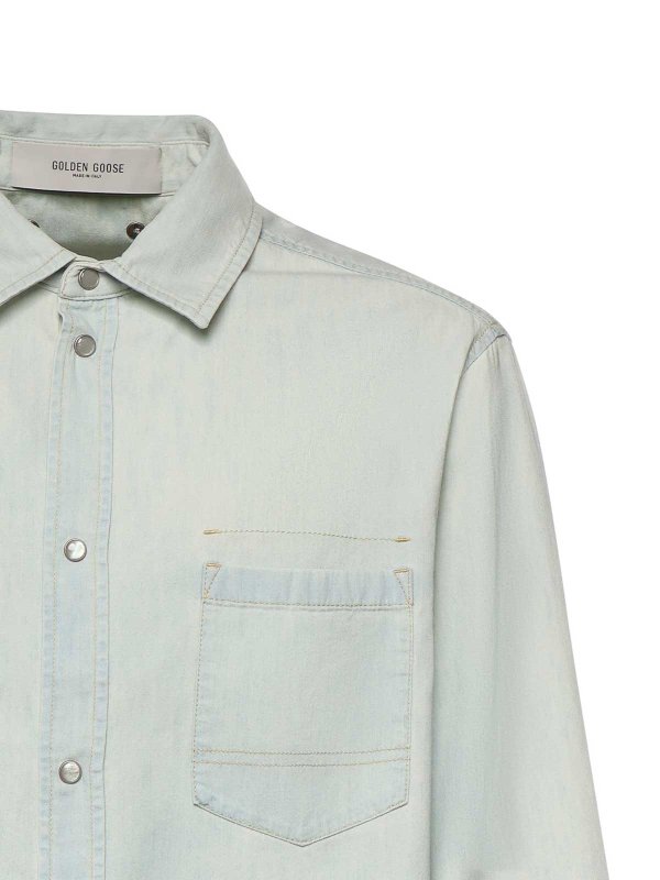 The Best Shops GOLDEN GOOSE: デニムジャケット - デニムジャケット - ライトブルー
