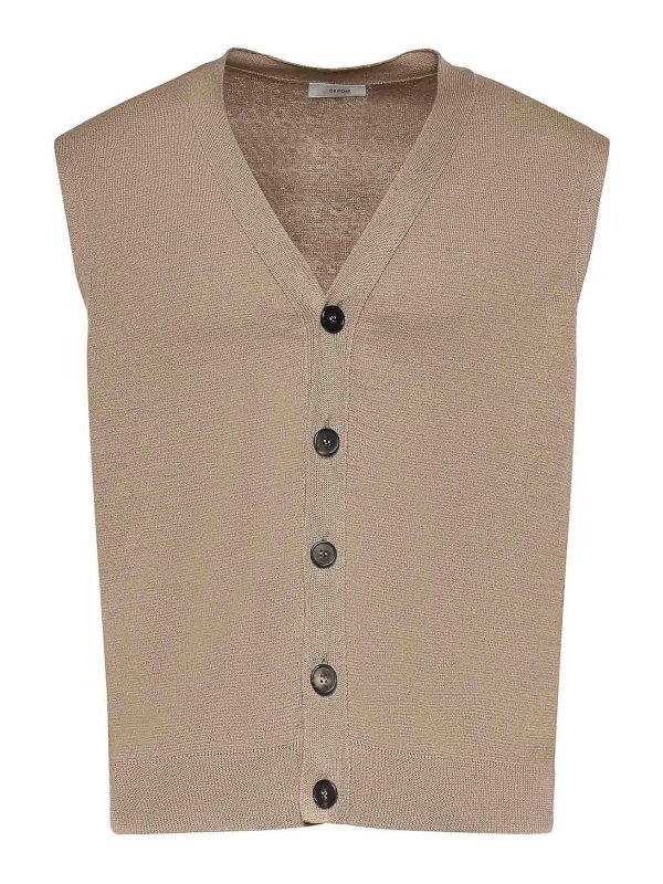 Mauro Grifoni: vests - Wool Knit Vest