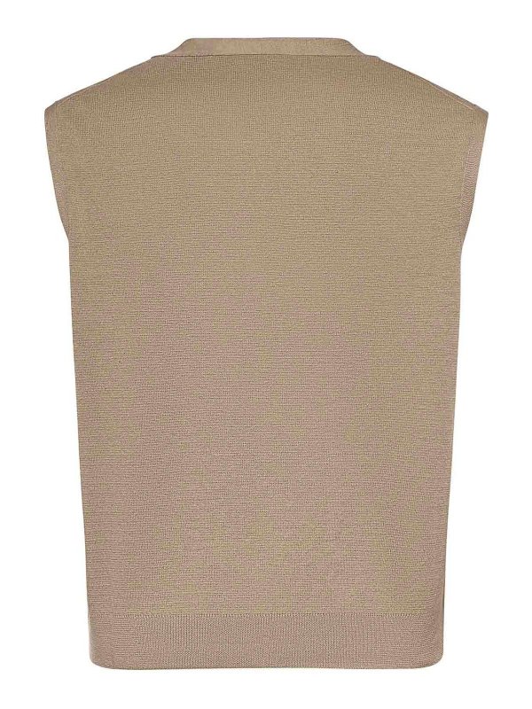 Mauro Grifoni: vests online - Wool Knit Vest