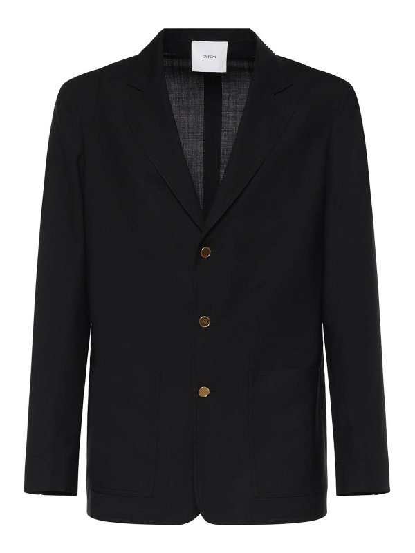 Mauro Grifoni: blazers - Single-Breasted Wool Blazer