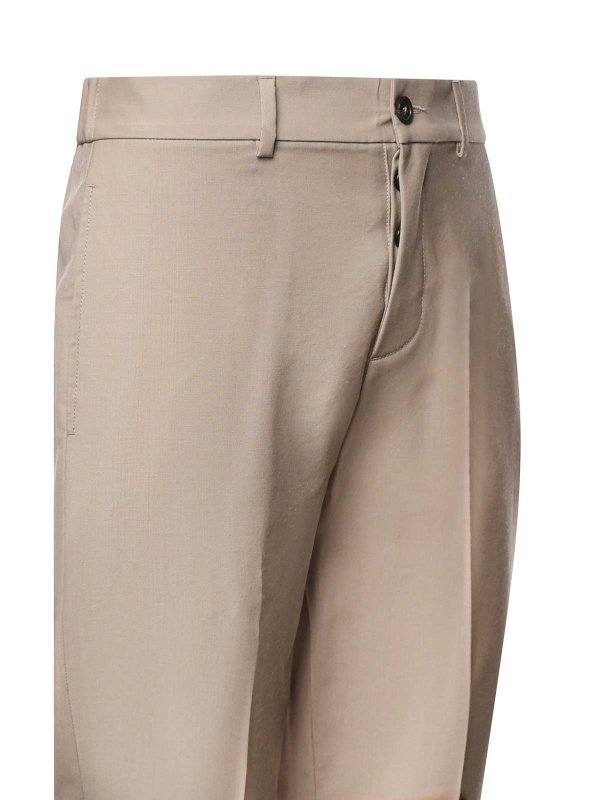 The Best Shops Mauro Grifoni: casual trousers - Virgin Wool Trousers
