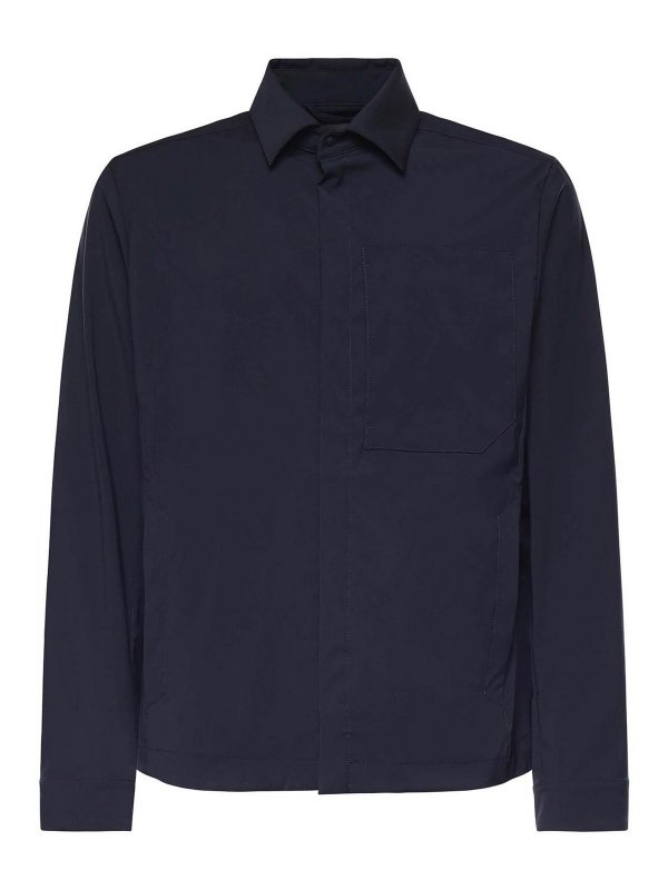 HERNO: casual jackets - Tech-Merino Shacket