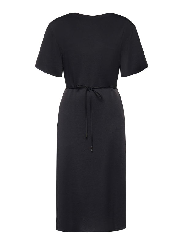 HERNO: Knielange Kleider - Knielanges Kleid - Schwarz