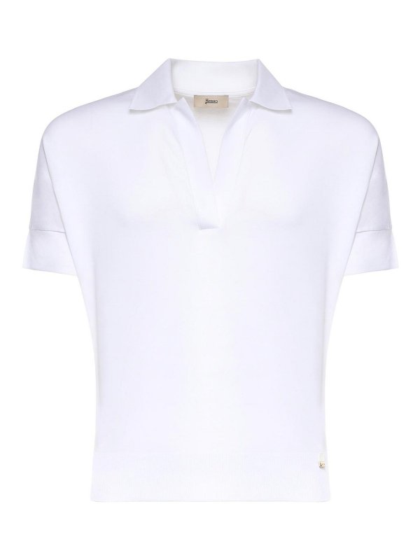 HERNO: Poloshirts - Poloshirt - Weiß