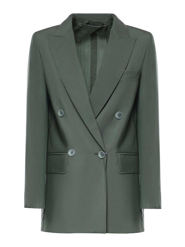 Max Mara: Blazer - Blazer - Dunkelgrün