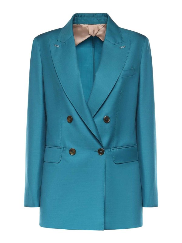 Max Mara: Blazer - Blazer - Hellblau