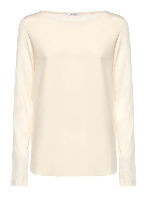 Max Mara: Camisetas - Camiseta - Blanco