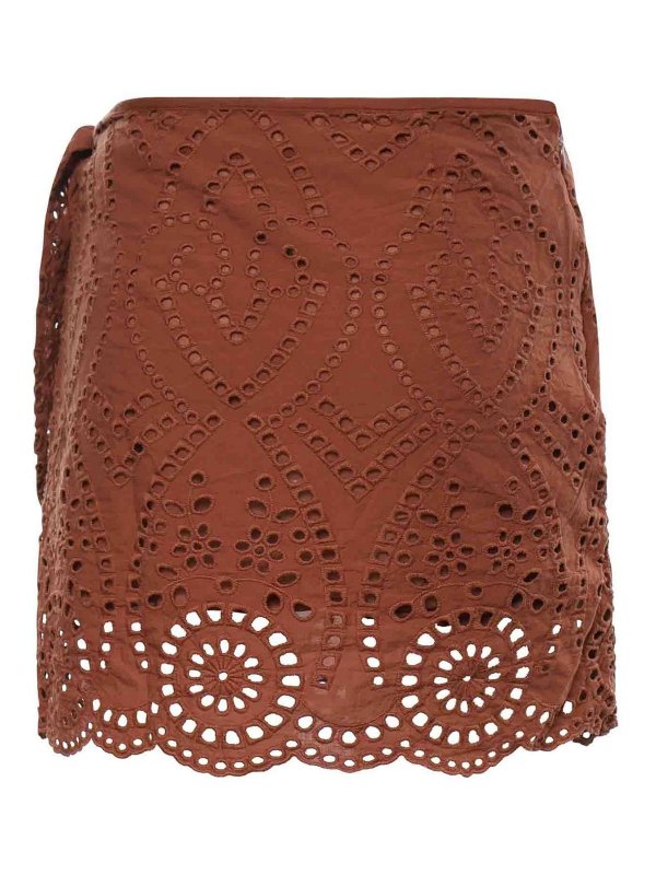 MC2 SAINT BARTH: Mini jupes online - Mini Jupe - Marron