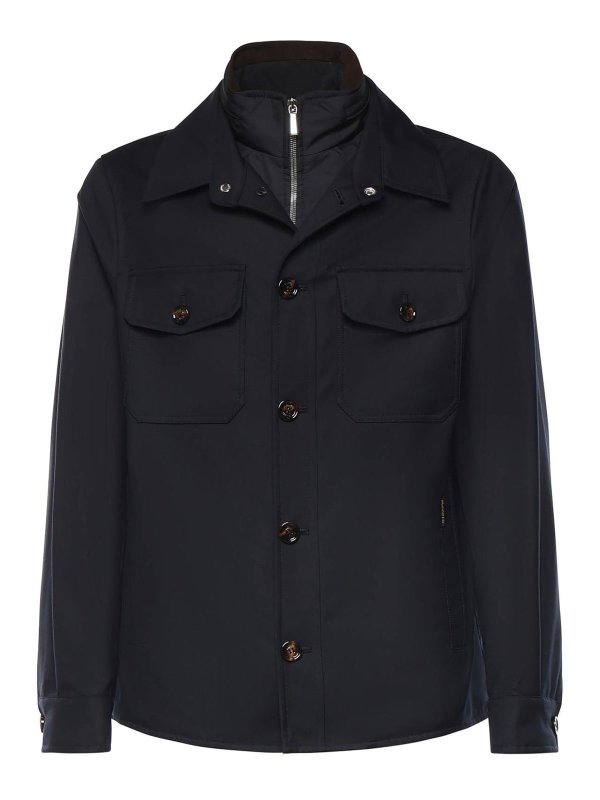 MOORER: giacche casual - Sovracamicia Dulac-Pum