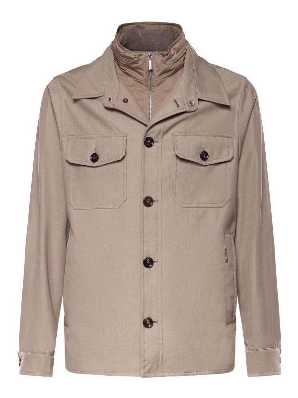 MOORER: giacche casual - Sovracamicia Dulac-Pum