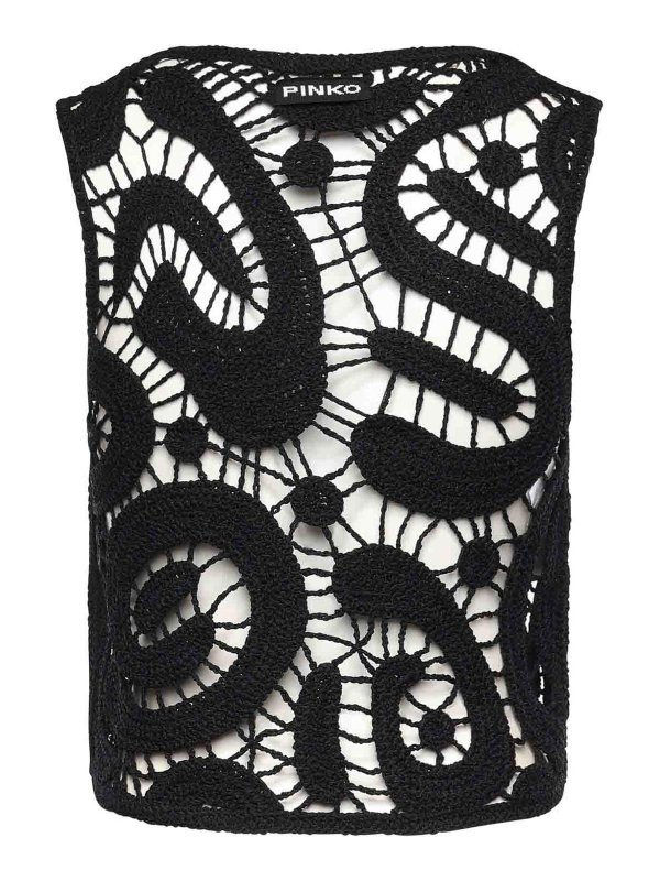 Pinko: Tops y camisetas sin mangas online - Top - Negro