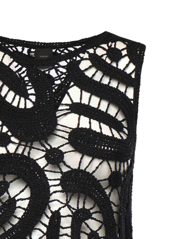 The Best Shops Pinko: Tops y camisetas sin mangas - Top - Negro