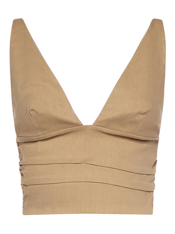 Pinko: Tops y camisetas sin mangas - Top - Beis