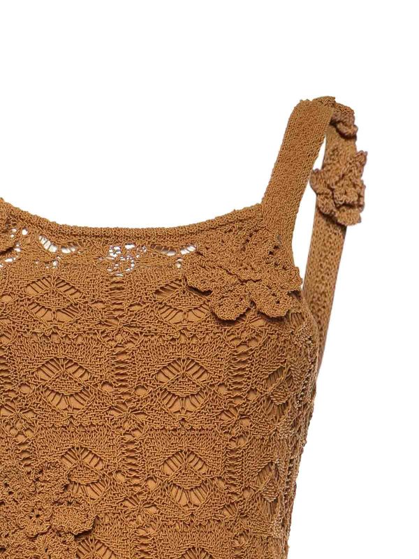 The Best Shops Pinko: ニーレングスドレス - 膝丈ドレス - ブラウン