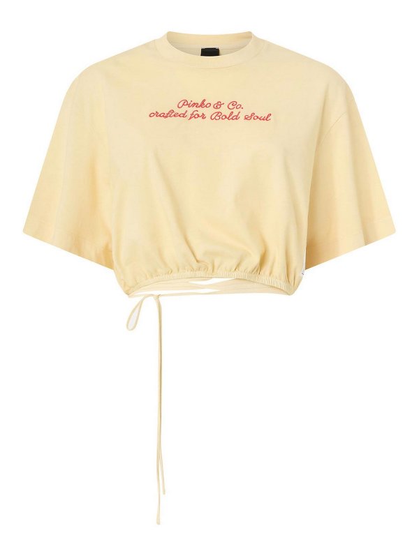 Pinko: Tops & Débardeurs - Top - Jaune