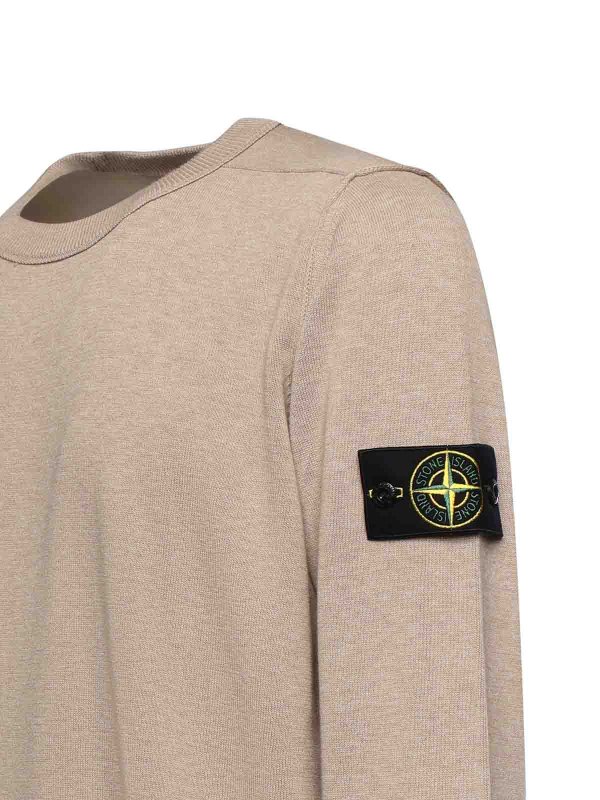 The Best Shops STONE ISLAND: クルーネック - クルーネック - ダークベージュ