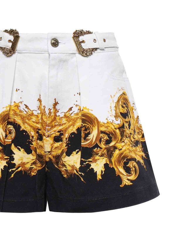 The Best Shops Versace Jeans Couture: トラウザーショーツ - ショートパンツ - 黒
