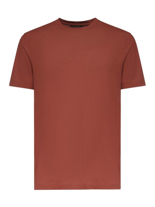 ZANONE: T-shirts - T-Shirt - Hellbraun