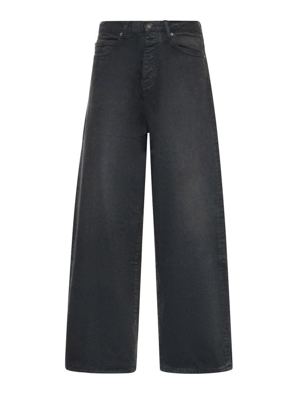 BALENCIAGA: Jeans Rectos - Vaqueros Rectos - Negro