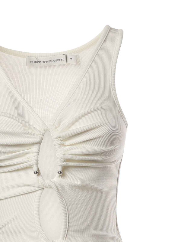 The Best Shops CHRISTOPHER ESBER: Tops y camisetas sin mangas - Top - Blanco
