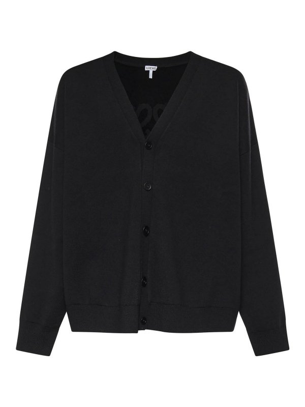 LOEWE: cardigans - Wool Blend Cardigan