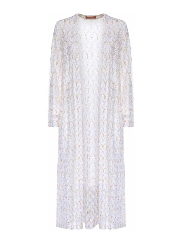 MISSONI: カーディガン - カーディガン - ホワイトゴールド