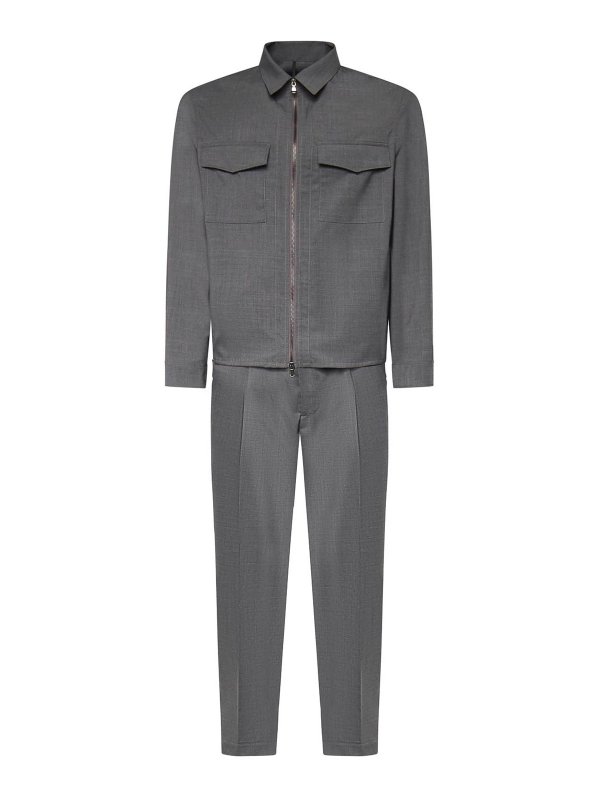 SANTANIELLO: casual suits - Wool Blend Coordinated Suit