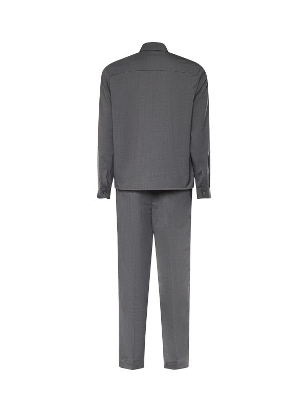 The Best Shops SANTANIELLO: casual suits - Wool Blend Coordinated Suit