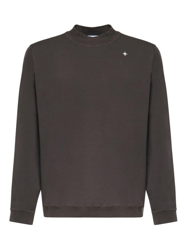 STONE ISLAND: スウェット＆セーター - スウェットシャツ/セーター - ダークグレー