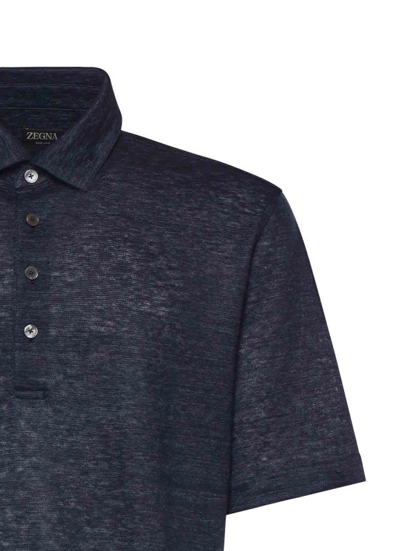 The Best Shops ZEGNA: ポロシャツ - ポロシャツ - ブルー