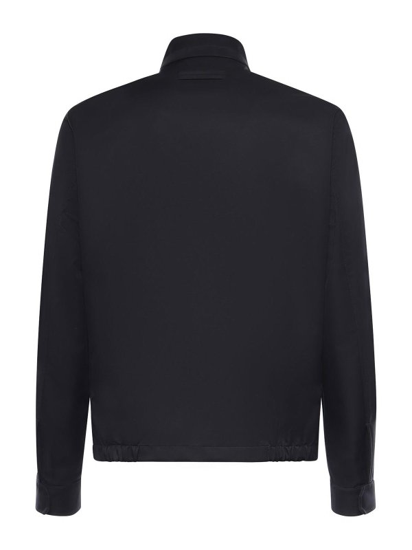 ZEGNA: blazers online - Microfiber Zip-Up Jacket