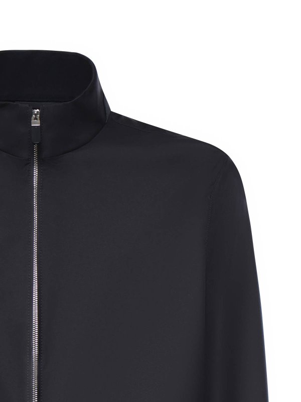 The Best Shops ZEGNA: blazers - Microfiber Zip-Up Jacket